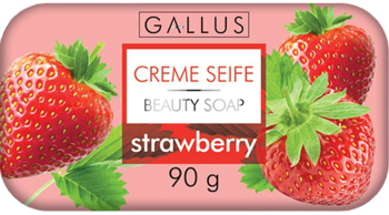 Крем - мыло Gallus 90g с ароматом клубники 