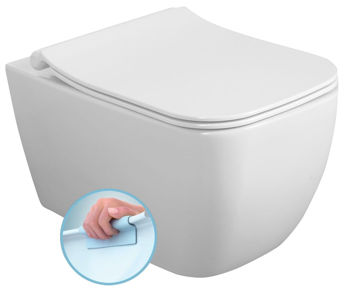 Унитаз подвесной WC VEA CUBO RIMLESS с крышкой SLIM soft close 