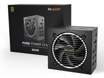 Power Supply ATX 850W be quiet! PURE POWER 12 FM, 80+ Gold, ATX.3.0, LLC+SR+DC/DC, Full Modular 