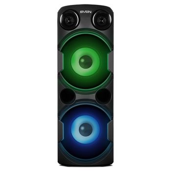 Partybox SVEN "PS-750" 80w, Black, Bluetooth, TWS, Bluetooth, FM, USB, microSD, 2x4400mA*h 