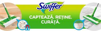 Swiffer Trap & Lock 1 Mop trusa de baza cu mop uscat/umed 