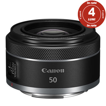 Obiectiv Canon RF 50mm f/1.8 STM + în rate 4 luni! 
