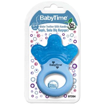 Зубное кольцо Baby time с жидкостью и ручкой, с 6 месяцев BT204 