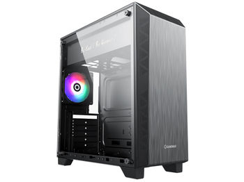 купить Case ATX GAMEMAX Nova N5, w/o PSU, 1x120mm, FRGB LED fan, ARGB LED strip, TG, USB 3.1, Black в Кишинёве 