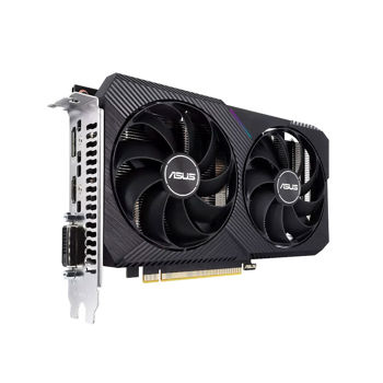 Placa video ASUS DUAL-RTX3050-O8G-V2, GeForce RTX3050 8GB GDDR6, 128-bit, GPU/Mem speed 1852/14Gbps, PCI-Express 4.0, HDMI 2.1a/Display Port 1.4a/DVI-D (placa video/видеокарта)