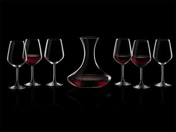 Set decanter si 6 pahare 550ml pentru vin Universum 