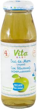 cumpără Vita Baby suc de mere limpezit de la 4 luni, 175 ml în Chișinău 