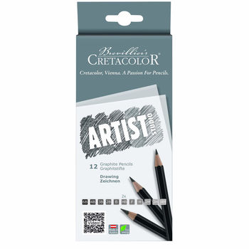 Набор худ. карандашей 12 шт.  Artist Studio – Graphitstifte Cretacolor 