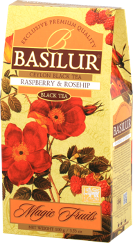 Черный чай Basilur Magic Fruits,  Raspberry & Rosehip, 100 г 