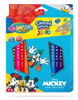 Цветные карандаши Jumbo - Colorino Disney Mickey Mouse 