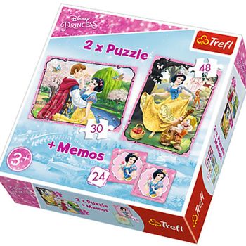 cumpără Trefl Puzzle Memos Snow White in love 2 in 1 în Chișinău 