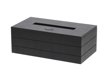 Коробка для салфеток NVT 25Х13Х9cm, черный 