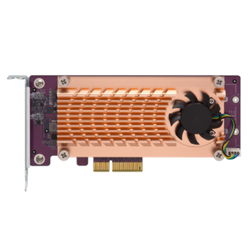 QNAP Dual M.2 PCIe SSD expansion card "QM2-2P-244A", PCIe Gen2x4 