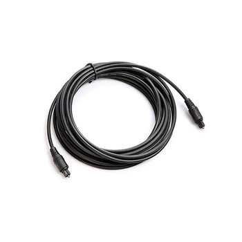 Optical cable 4mm - 2m -  Brackton K-TOS-SKB-0200.B, Toslink-cable, m/m, glass fiber OD 4mm, 1.8m, up to 125 Mbit/s, with dust caps, black