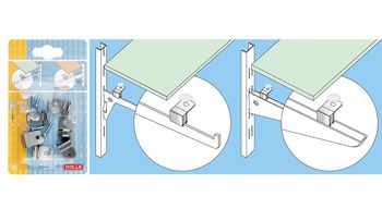 купить Фиксатор DuoFix, поддержка полки металлик в Кишинёве 