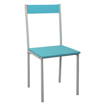 купить Стул металлический  и MDF, синий в Кишинёве 
