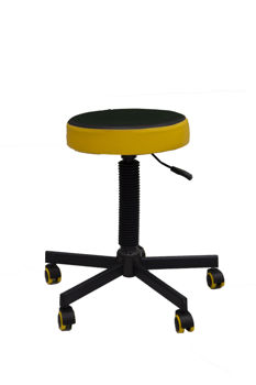 Офисный стул Gras Scaden черный с желтым 