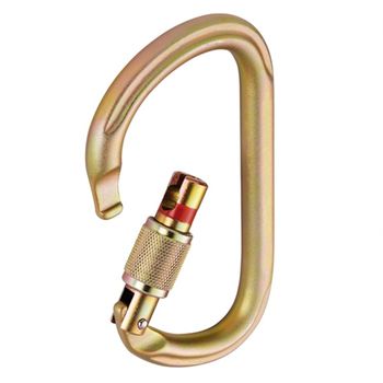 cumpără Carabinier Petzl Vulcan screw-lock steel 27 kN, gold, M073AA00 în Chișinău 