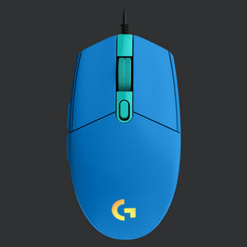 Gaming Mouse Logitech G102 Lightsync, Optical, 200-8000 dpi, 6 buttons, Ambidextrous, RGB, Blue USB 