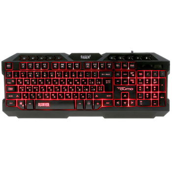 Gaming Keyboard Qumo Fallen II, Multimedia, Anti-ghosting, Backlight, Black, USB 
