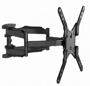 Wall Mount  Gembird "WM-60RT-01" Black 32"-60", 35kg, VESAup 400x400 Wall: 42-452mm, -90°~+90°, +12° 