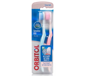 купить Зубная щетка "Sensitive Pro-Hygienist Ultra Slim" Orbitol 2 шт. 353426 в Кишинёве 