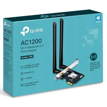 PCIe Wireless AC Dual Band LAN/Bluetooth 4.2 Adapter, TP-LINK "Archer T5E", 1200Mbps 