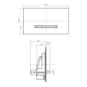 Clapeta de actionare ViConnect 300S, alba 