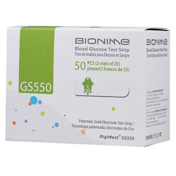 Тест-полоски Bionime Rightest GS550 