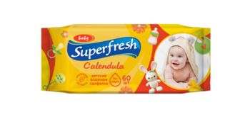 Влажные салфетки для детей SuperFresh, 60 шт. 