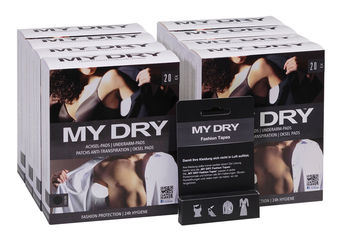 MYDRY - Вкладыши в одежду для защиты от пота - Чёрные, 14 шт 