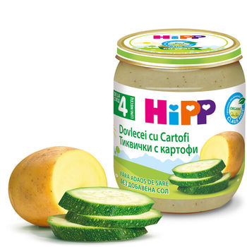 купить Пюре Hipp кабачок с картофелем (4+ мес.), 125 г в Кишинёве 