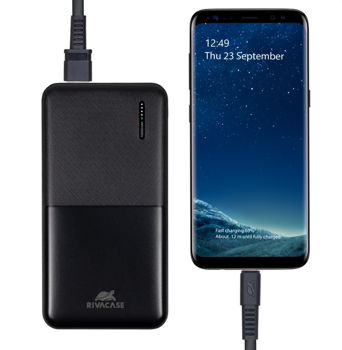 Power Bank Rivacase 10000 mAh QC 3.0/PD, VA2531, Black 