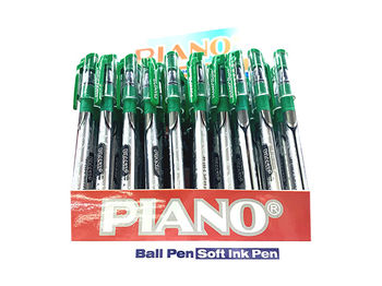 Ручка шариковая PT-195 soft ink, 0.7mm зеленая 
