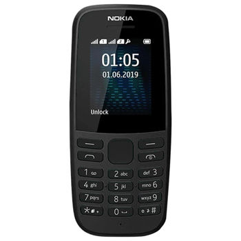 Nokia 105 (2019)  Duos, Black 