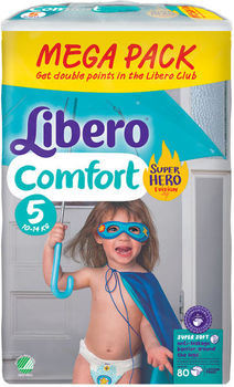 cumpără Libero Scutece Megapack Comfort 5, 10-14 kg 80 buc. în Chișinău 