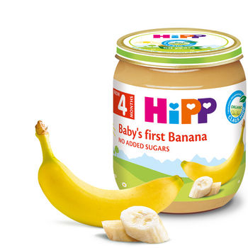 Piure de banane Hipp (4+ luni), 125g 