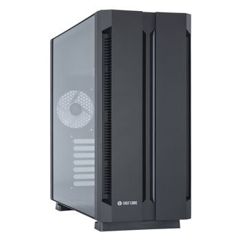 Case ATX Chieftec Chieftronic G1, w/o PSU, 1x120mm, RGB,RGB Hub, ARGB LED strip,Tempered Gass, Black 