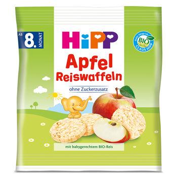 Рисовые печеньки HIPP с яблоком (8+ мес) 30 г 