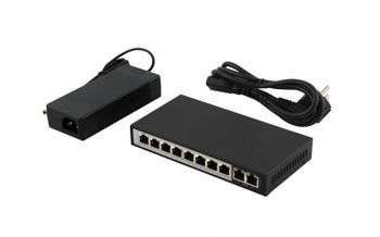 купить POE коммутатор FoxGate S5908P-FE2-AI (96W) 8CH +2 /POE Switch в Кишинёве 