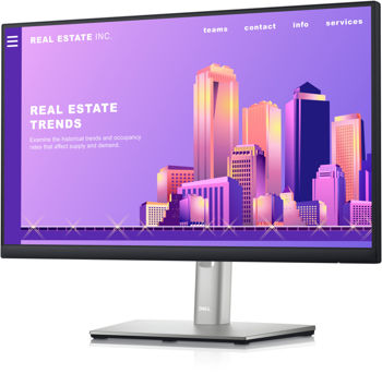 купить 21.5" DELL P2222H, Black, IPS, 1920x1080, 75Hz, 5ms, 250cd, CR 1000:1, D-Sub+HDMI+DP+USB, Pivot в Кишинёве 
