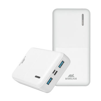 Power Bank Rivacase 20000 mAh QC 3.0/PD, VA2572, White 