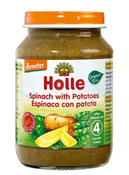 Holle пюре из шпината и картофеля (4 мес+) 190г 