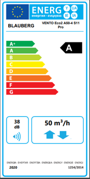 купить Рекуператор воздуха Blauberg Vento Eco2 A50-4 S11 Pro в Кишинёве 