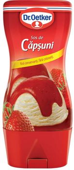 Topping cu gust de căpșuni Dr. Oetker, 200g 