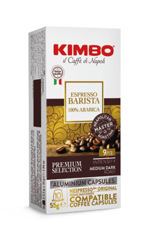 Капсулы KIMBO Espresso Barista 100% Арабика Алюминий, 10 шт. 