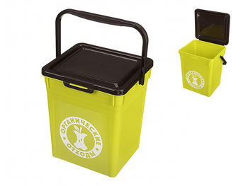 Container pentru gunoi Bytplast 8l, 23.5X21X25cm, verde 