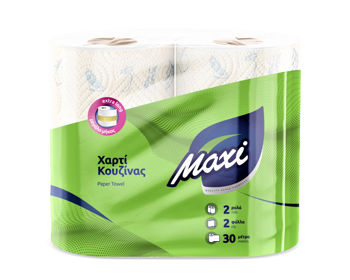 MAXI 2 слоя, 2 рулона 700gr (2x350gr) бумажные полотенца 