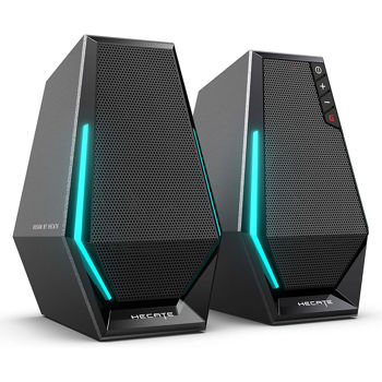 Колонки  Active Speakers Edifier HECATE Gaming G1500 Black, RMS 2x2.5W, Bluetooth V5.3, 12 light effects enhance the gaming experience, Bluetooth/USB sound card/AUX input available (boxe sistem acustic/колонки акустическая сиситема)