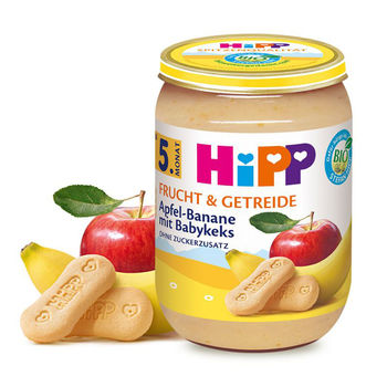cumpără Hipp 4710 Pireu măr,banane,biscuiti și griu (5 luni) 190g în Chișinău 